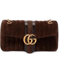 Gucci - Gg Marmont Medium Leather Shoulder Bag - Lyst