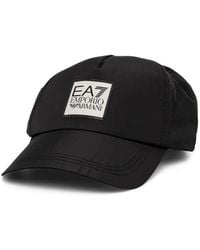 EA7 - Logo-Patch Baseball Cap - Lyst