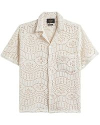 Portuguese Flannel - Eye Crochet-Knit Short-Sleeve Shirt - Lyst