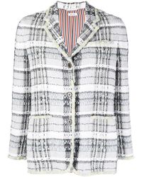 Thom Browne - Giacca monopetto in tweed - Lyst