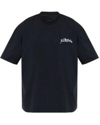 AllSaints - Logo-Print Short-Sleeve T-Shirt - Lyst
