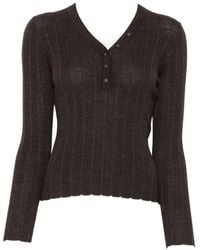 IVORY PARIS - Pull Vera En Maille Côtelée - Lyst