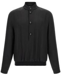 ZEGNA - Mulberry-Silk 232 Road Brand Mark Sweatshirt - Lyst