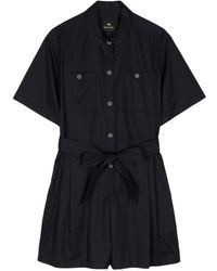 PS by Paul Smith - Belted Short-sleeve Playsuit - Lyst