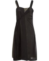 Maison Margiela - Embroidered-Logo Midi Dress - Lyst