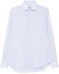 Canali - Spread-Collar Button-Up Shirt - Lyst