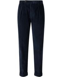 Berwich - Pleated Corduroy Trousers - Lyst