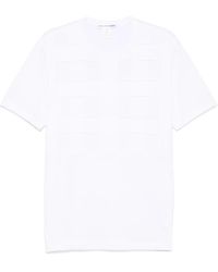 Comme des Garçons - T-Shirt mit ausgefranstem Saum - Lyst