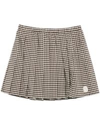Moncler - Geruite Mini-Plooirok - Lyst