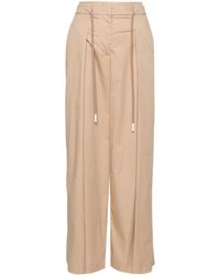 Peserico - Wide-Leg-Hose Mit Faltendetail - Lyst