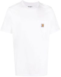 Carhartt - Cotton Logo Patch T-Shirt - Lyst