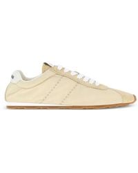 Miu Miu - Plume Lace-Up Suede Sneakers - Lyst