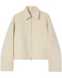 Jil Sander - Veste En Laine Vierge À Logo - Lyst
