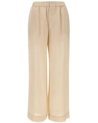 Herskind - Pinstripe Elasticated Trousers - Lyst