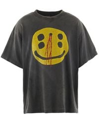 SAINT Mxxxxxx - Faded Graphic Print Jersey T-Shirt - Lyst