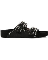 Isabel Marant - Sandali slides Lennyo con fibbia - Lyst
