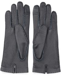 Ami Paris - Handschuhe Aus Gekörntem Leder - Lyst