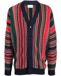 Drole de Monsieur - Striped Knit Cardigan - Lyst