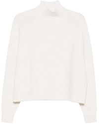 Elisabetta Franchi - Trui Met Hoge Hals - Lyst