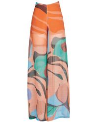 Silvia Tcherassi - Benedetto Abstract-print Palazzo Trousers - Lyst