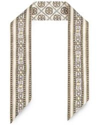Tory Burch - T Monogram Silk Scarf - Lyst