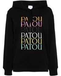 Patou - Logo-print Cotton Hoodie - Lyst