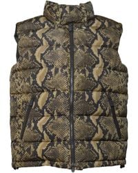 Aspesi - Zip-Up Snake-Print Gilet - Lyst