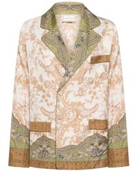 Pierre Louis Mascia - Floral Paisley Silk Blazer - Lyst