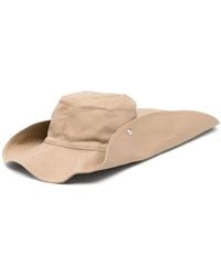 The Attico - Hoed Met Geborduurd Logo - Lyst