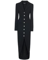 A.W.A.K.E. MODE - V-Neck Asymmetric Midi Dress - Lyst