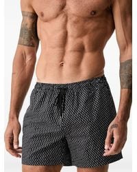 Marc O' Polo - Geometric-Print Drawstring Swim Shorts - Lyst