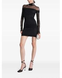 Blumarine - Lace Long-sleeve Mini Dress - Lyst