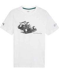 PUMA - X Mercedes Amg Petronas F1 Team T-Shirt Met Grafische Print - Lyst