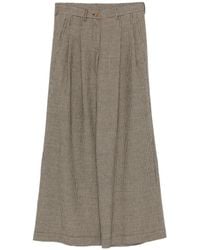 Jejia - Houndstooth Pleated-Front Trousers - Lyst