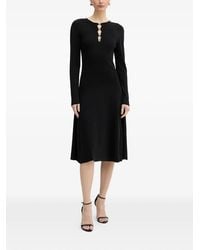 KARL LAGERFELD - Vestido Midi Con Botones De Letras - Lyst