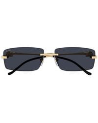 Cartier - Rectangle-Shape Sunglasses - Lyst