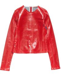 Acne Studios - Long-Sleeve Zipped Top - Lyst