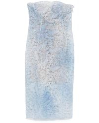 Ermanno Scervino - Bustier-Midikleid Aus Spitze - Lyst