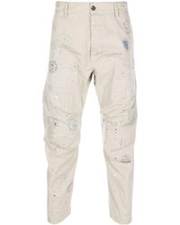 DSquared² - Logo-print Cargo Trousers - Lyst
