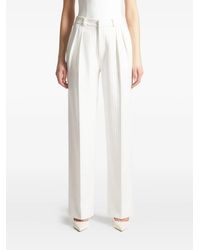 Manière De Voir - Julie Pinstripe Twin-Pleat Tailored Trousers - Lyst