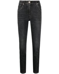 Brunello Cucinelli - Jean Skinny À Taille Haute - Lyst