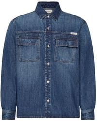 Calvin Klein - Overhemd Met Logopatch - Lyst