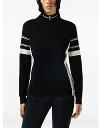 Bogner - Lari Striped-Sleeve Sweater - Lyst