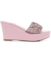 Rene Caovilla - 100Mm Christy Crystal-Embellished Sandals - Lyst