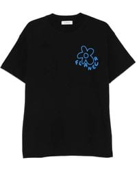 flâneur - Flower-Print T-Shirt - Lyst