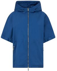 Moorer - Hooded Short-Sleeve Jacket - Lyst