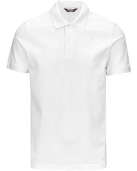 K-Way - Polo Con Bordo A Coste - Lyst