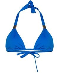 Heidi Klein - Gathered-Detail Triangle Bikini Top - Lyst