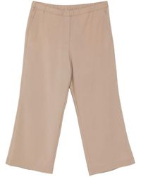 Marc O' Polo - Elasticated-Waist Wide-Leg Trousers - Lyst