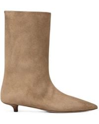 Marsèll - Spino Pointed-Toe Suede Boots - Lyst